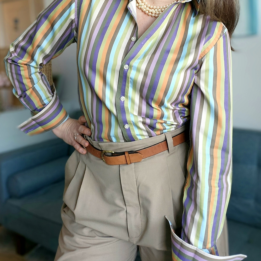 Ted Baker Multicolor Striped Casual Button Down Shirt